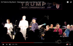 Ed Palermo asked me to play Hillary Clinton for his fictional graduation ceremony concert. I did it with Love!